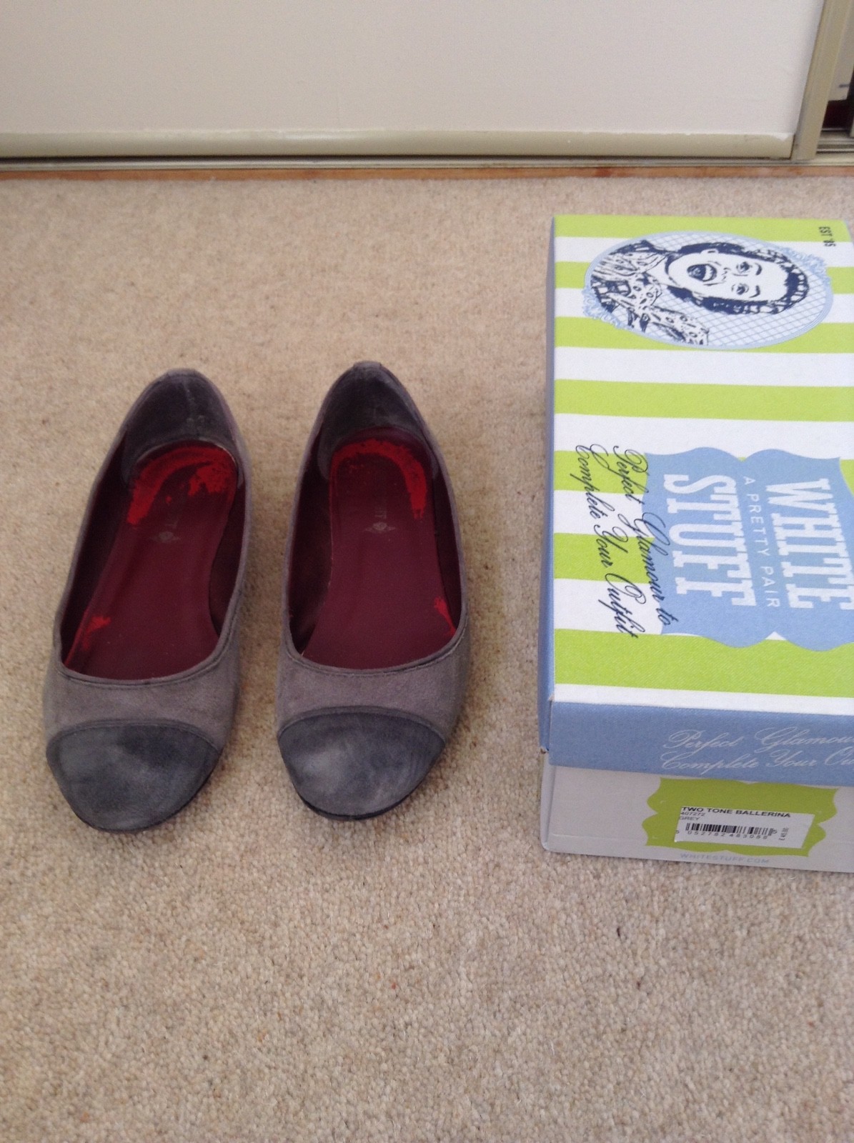 Ladies White Stuff Two Tone Ballerina Shoe in Grey Suede Size 5 Ladies Ballerina White Stuff Two Tone Ballerina Ladies Shoe in Grey Suede Size 5 c91769