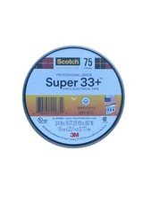 3M Scotch SUPER 33 Vinyl Electrical Tape 3/4" X 75  1 Pack, NEW