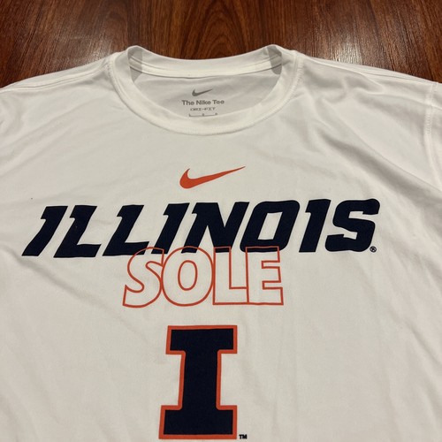 Nike Men’s Illinois March Madness Long Sleeve Sole Bench Jersey Shirt Large L - Picture 6 of 8