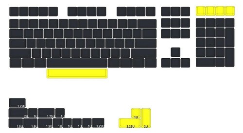 JUEGO BLANCO XDA V2 CABALLTLEMAN TECLADO PBT GRUESO GH60 POKER 87 TKL 104 ANSI XD64 - Imagen 6 de 6