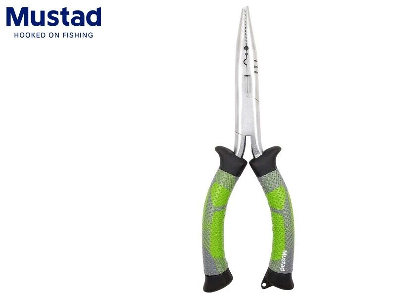 Mustad MT115 Fishing Pliers - Stainless Steel 9 With Split Ring Opener for  sale online