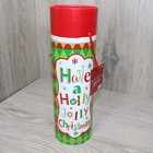 Wine Bottle Christmas Gift Box "Have a Holly Jolly Christmas" w Tags 4" x 4"x13"