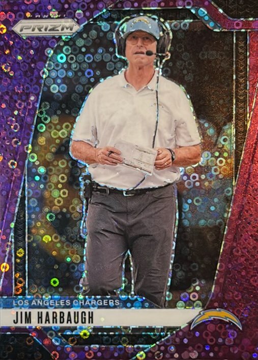 2024 Panini Prizm #163 Jim Harbaugh No Huddle Purple13/49
