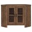 monarch specialties stand-42 l/brown reclaimed wood-look corner tv stand