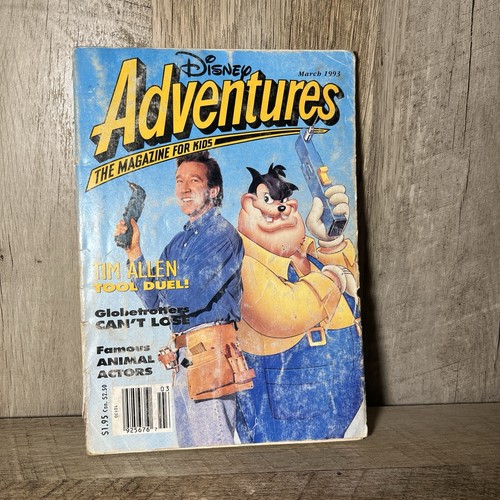 ⭐️ VINTAGE Disney Adventures Magazine 1993 Tim Allen & Pete Goof Troop - Imagen 3 de 4