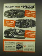 1949 Eveready Prestone Anti-Freeze Ad - Safety's a Must