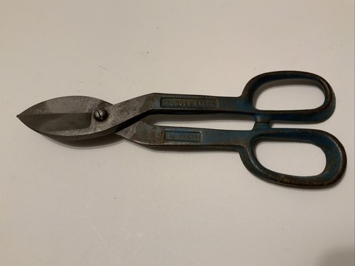 Vintage Metall Blechschere 10" massiver Stahl gesenkgeschmiedet - Bild 4 von 6