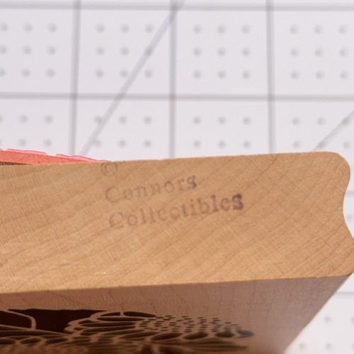 Large Sunflower Leaf Rubber Stamp Nature Connors Collectibles Craft Card Making - Picture 3 of 4