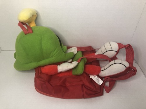 90s 1998 Looney Tunes Marvin the Martian Plush Backpack Vintage - Picture 3 of 16