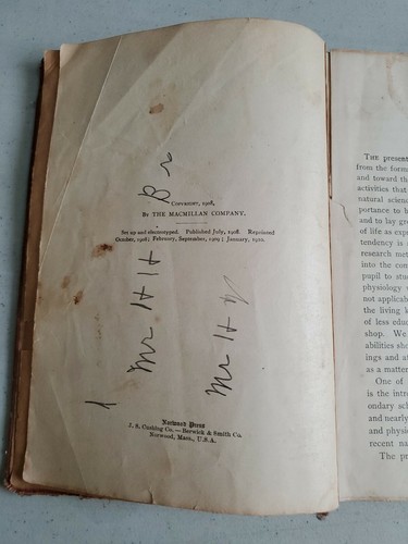 L.H.Bailey W.M.Coleman 1910 Animal Biology Human Biology HB - Picture 5 of 8
