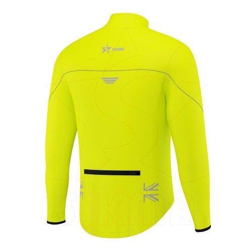 Mens Cycling rain Jacket High Visibility Waterproof Running Bike Top Coat Poncho - Picture 7 of 23