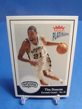 2003-04 Fleer Platinum San Antonio Spurs Basketball Card #127 Tim Duncan 