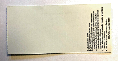 Ellen DeGeneres Concert Ticket Stub 4/19/1999 Eugene OR Acceptance thru Laughter - Picture 2 of 2