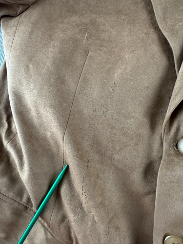 Jeffrey Banks Sport Coat Faux Suede 3 Button Tan Size L42 Mens - Picture 9 of 11