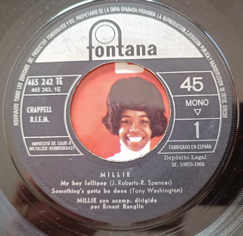 MILLIE - MY BOY LOLLIPOP 7" 1964 SUPER SELTENE SPANISCHE EP REGGAE SKA - Bild 4 von 4