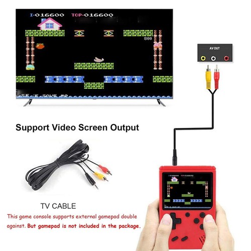 Retro Handheld Game Console 400 Classic Games 3.0" Screen Portable Red Gift GBC - Picture 3 of 5