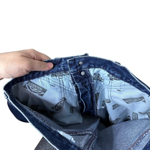 Rockies Rocky Mountain Bareback Mom Jeans High Waist Tapered Leg Blau Größe 28 - Bild 8 von 10