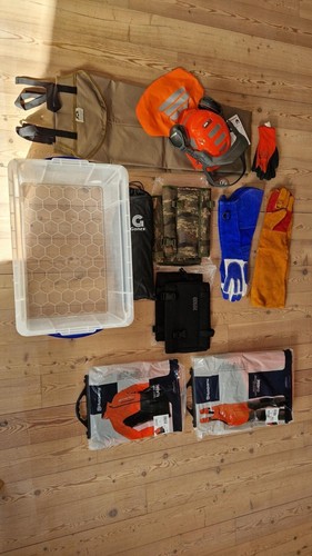 Husqvarna Set Schnittschutzhose XL Jacke L und Helm für Motorsäge - Bild 7 von 10
