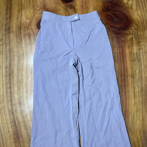 Vintage 70's Imagnin Wool Pants 44 Harryman Paris Bell Bottom wide lavender P25 - Picture 3 of 6