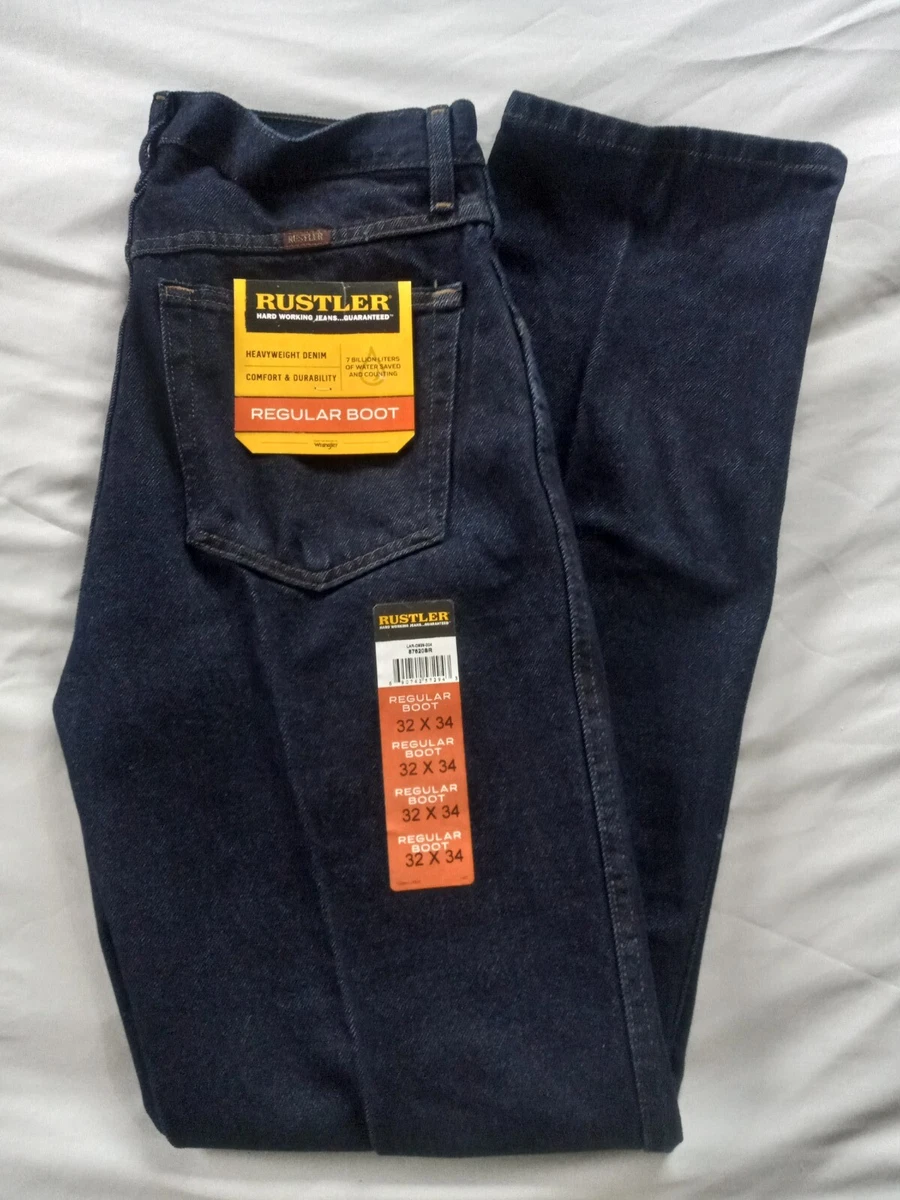 Men's rustler boot store cut jeans