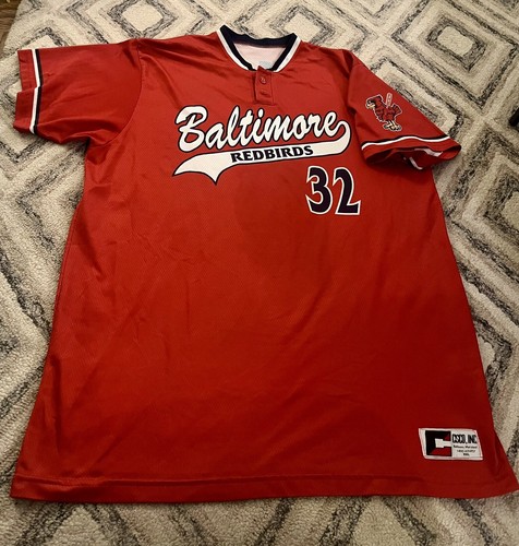 Baltimore Redbirds Cal Ripken Collegiate Baseball League Game Jersey Size XXL
