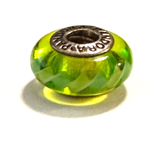 Grüne PANDORA Echtschmuck-Charm-Anhänger