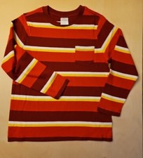 NWT HANNA ANDERSSON RED STRIPED POCKET LONG SLEEVE TEE SHIRT 110 5