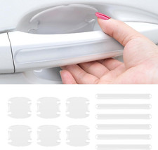 12 pegatinas protectoras antiara azos para manija de puerta de coche.