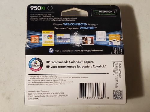 Cartuccia inchiostro nero HP 950XL originale OEM CN045AN nuova sigillata scaduta 2017 - Foto 2 di 3