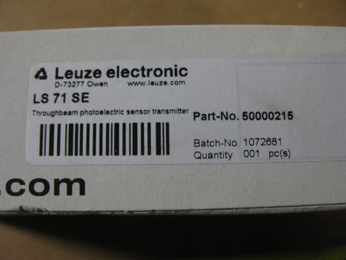 Sensore fotoelettrico Leuze Electronic LS 71 SE Throughbeam 50000215 trasmettitore - Foto 2 di 8