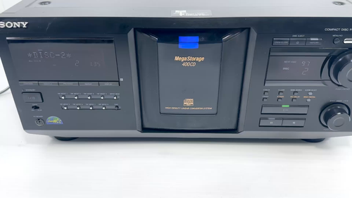 {Pro Refurb} Sony CD Player CDP-CX455, 400 CD Disc Changer w/Remote 🔥Tested🔥 - Video 1 of 1