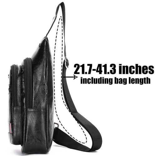 Mens Sling Bag Cross Body Handbag Chest Bag Shoulder Pack Sports Travel Backpack - Picture 18 of 57