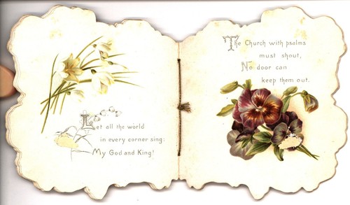 IN HIM WE LIVE, folleto de poesía motivacional, Tuck 1143, victoriano - Imagen 4 de 6