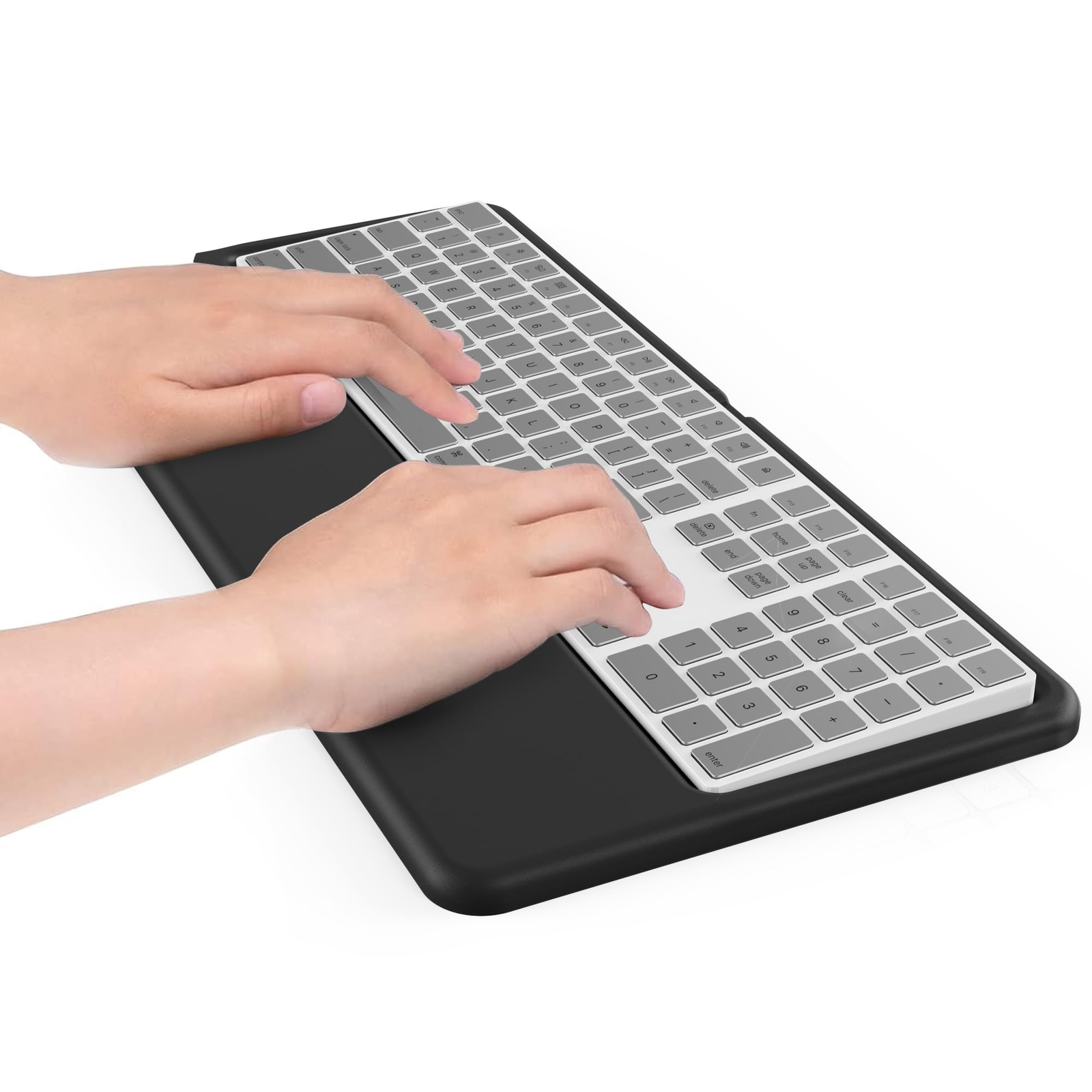 Ergonomic Keyboard Wrist Rest for Pain-Free Office Work and Typing on All Devices