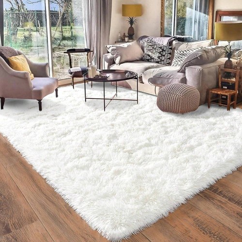 Fluffy Area Rug for Living Room, Soft Shaggy Carpet, Kids Room Dorm Decor, - Picture 64 of 84