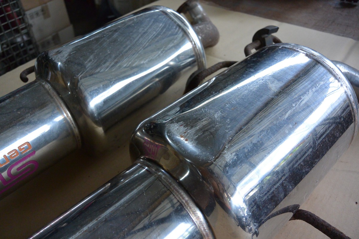 JDM Genome Subaru Legacy BL5 BP5 B4 Sti twin exhaust muffler bh5