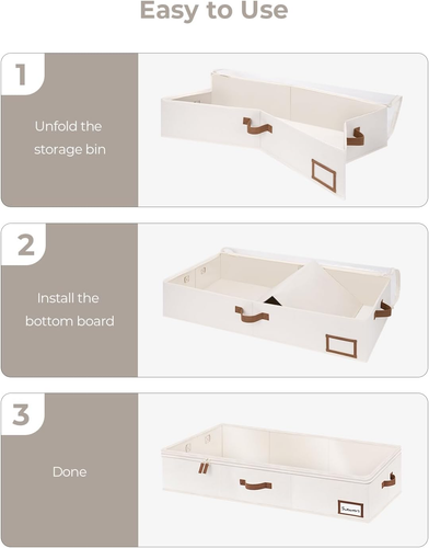 Extra Large under Bed Storage Containers with Handles and Label Holder, 2 Pack U - Picture 8 of 12
