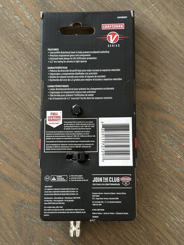 Craftsman V Series 3 Pc Rachet Set 1/4” 3/8” 1/2” Drive New Sealed Head Design - Picture 6 of 9