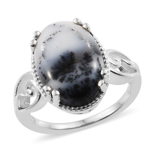 925-Sterling-Silver-Dendritic-Agate-Solitaire-Ring-Jewelry-for-Women-Size-5-Ct-4