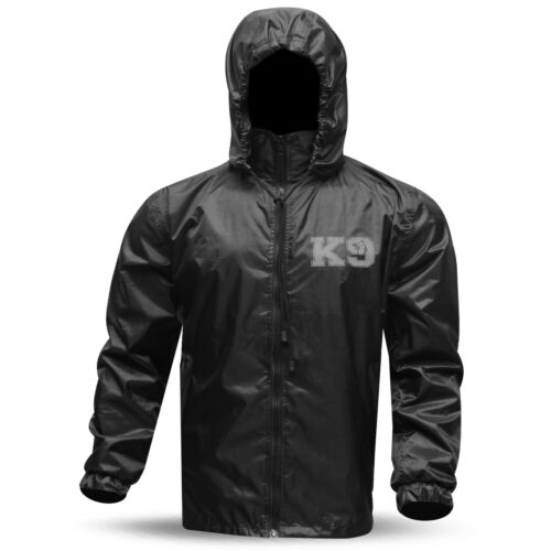 Security / Dog Handler Waterproof Rain Jacket Hooded Reflector Stickers Crew - Picture 3 of 4