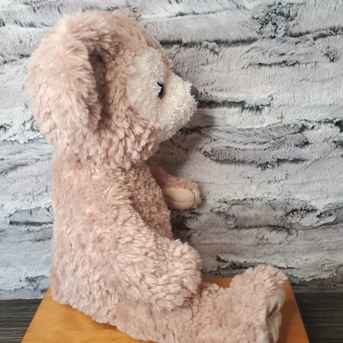 Shellie May Plush Disney Bear Shaggy Brown Mickey Mouse Paw Pads Stitched Eyes - Picture 6 of 10