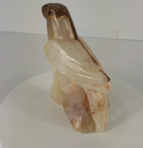 Decorative Collectible Animal Figure Marble Onyx Desk Mantel Bird Handmade NEW - Video 1 of 1