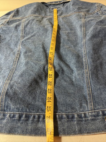 Vintage OPEN TRAILS 90s MENS HEAVY DENIM JEAN JACKET Size Medium - Picture 8 of 9