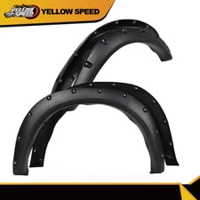 Fit For 2009-2023 Dodge Ram 1500 Pocket Rivet Bolt On Fender Flares Textured 4PC