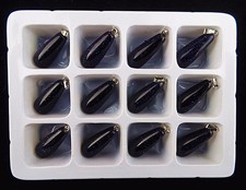 12pcs Beautiful unique Blue Sand Stone long teardrop pendant bead BA790