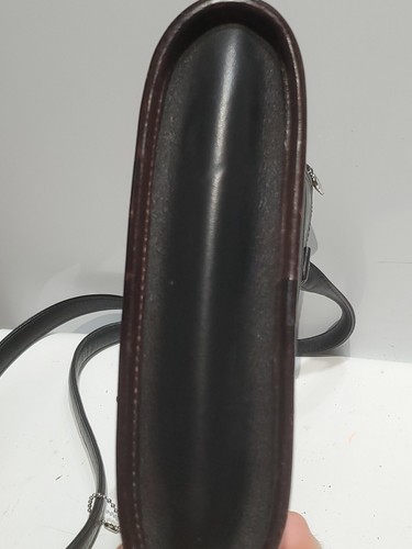 Brighton Obe World 2 Tone black and brown leather crossbody Shoulder handbag - Picture 7 of 7