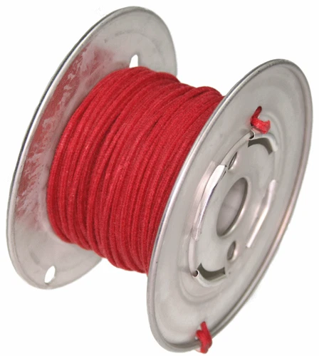 GAVITT 15Mt RED GUITAR ELECTRIC 22 AWG VINTAGE CLOTH COVERED WIRE