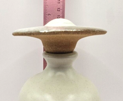Jarrón Islas Canarias Bud Loza Esmaltada Vintage Pareidolico Único 7" - Imagen 11 de 13