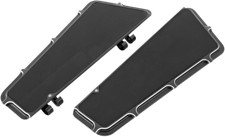 Arlen Ness Black DriverBeveled Fusion Series Adjustable Floorboards 15-410