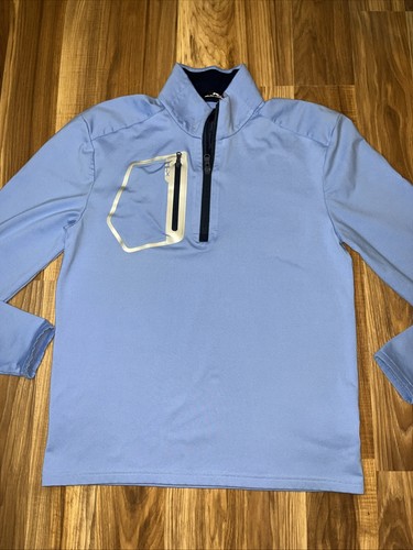 *Ralph Lauren RLX Men's Sm Blue 1/2 Zip Performance Pullover - Picture 2 of 18